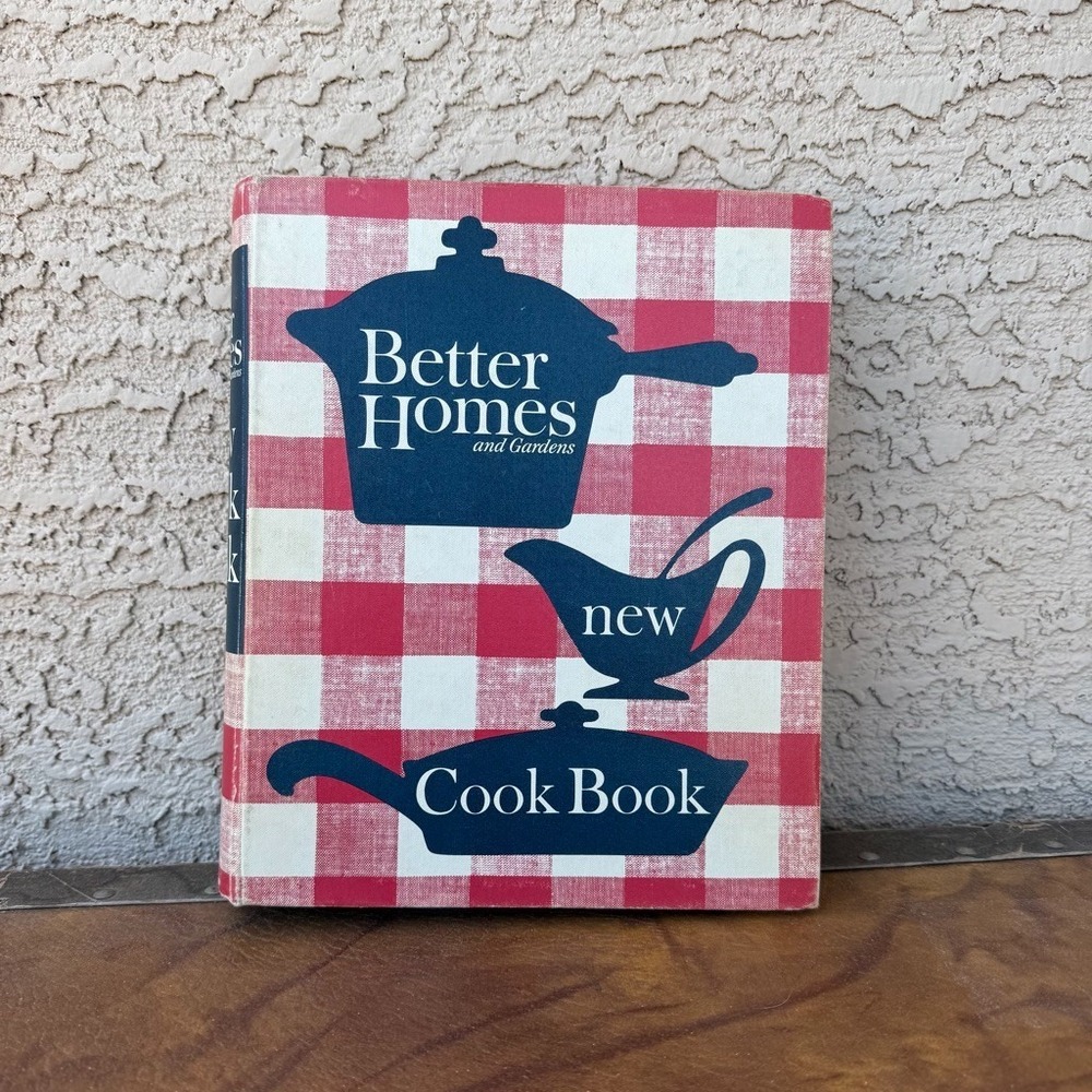 Vintage Better Homes Gardens New Cook Book Red Plaid Binder Cookbook Recipes
